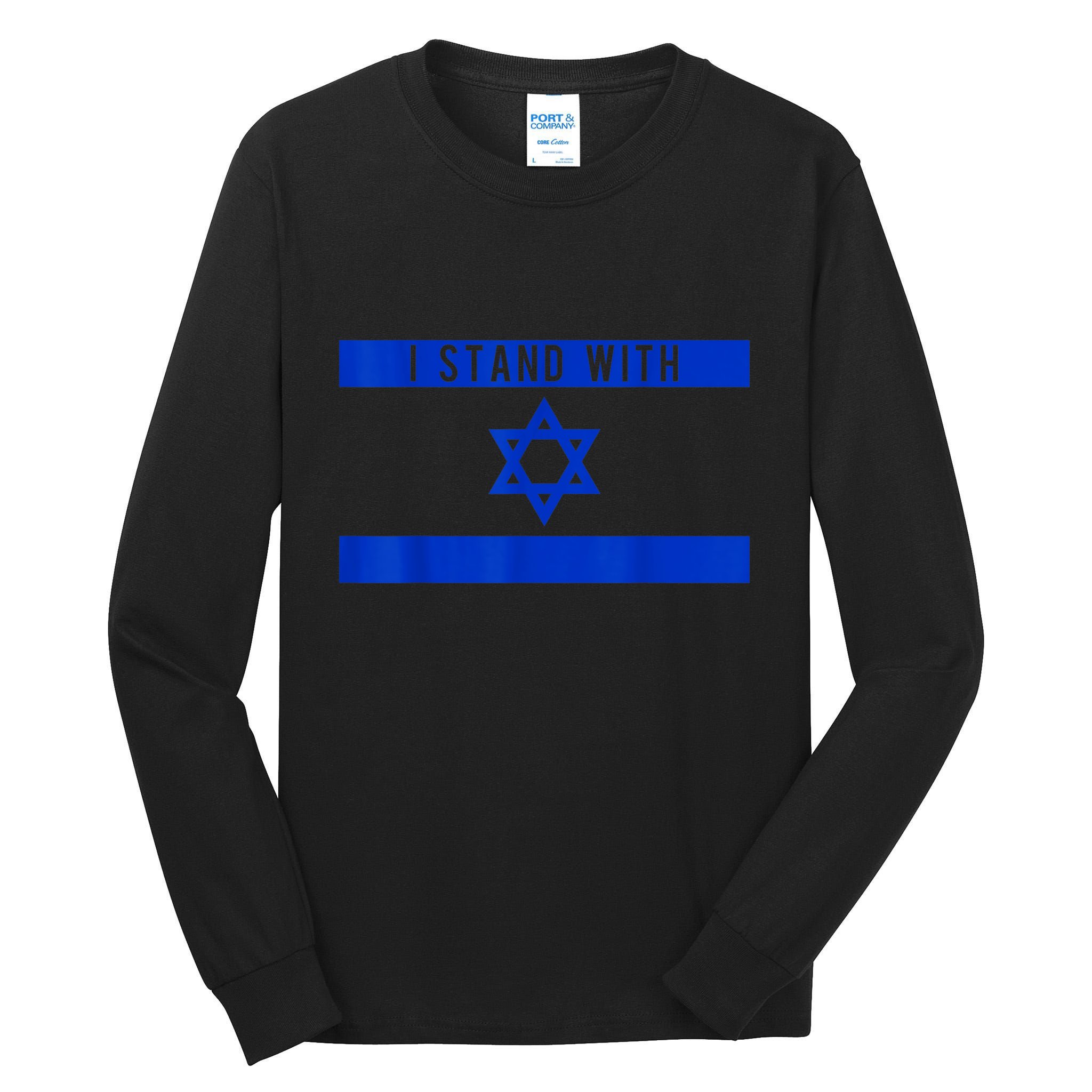 I Stand With Israel Tall Long Sleeve T-Shirt