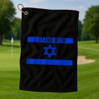 I Stand With Israel Golf Towel