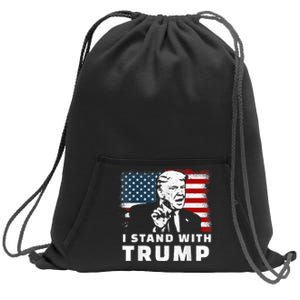 I Stand With Trump Sweatshirt Cinch Pack Bag