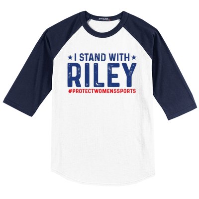 I Stand With Riley Gaines #ProtectWomensSports Baseball Sleeve Shirt