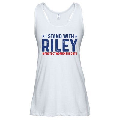 I Stand With Riley Gaines #ProtectWomensSports Ladies Essential Flowy Tank