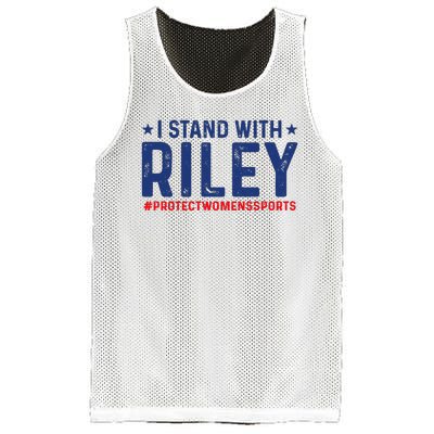 I Stand With Riley Gaines #ProtectWomensSports Mesh Reversible Basketball Jersey Tank