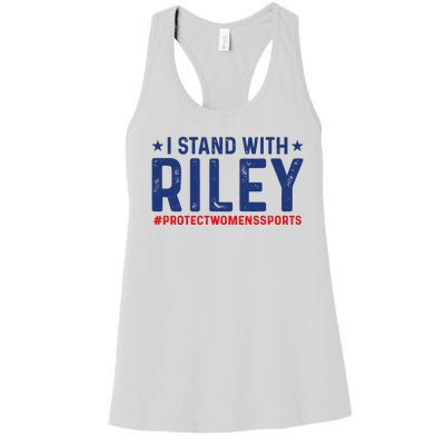 I Stand With Riley Gaines #ProtectWomensSports Women's Racerback Tank