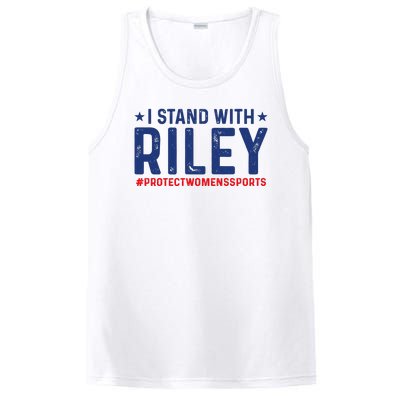 I Stand With Riley Gaines #ProtectWomensSports PosiCharge Competitor Tank