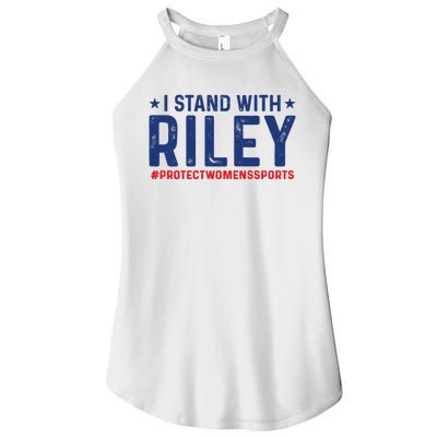 I Stand With Riley Gaines #ProtectWomensSports Women's Perfect Tri Rocker Tank