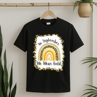 In September We Wear Gold Leopard Rainbow T-Shirt