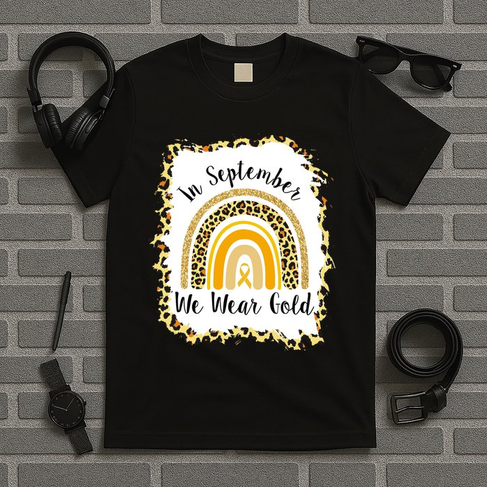 In September We Wear Gold Leopard Rainbow T-Shirt