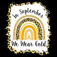 In September We Wear Gold Leopard Rainbow T-Shirt
