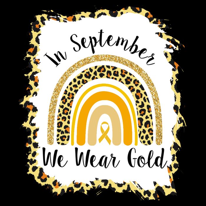 In September We Wear Gold Leopard Rainbow T-Shirt