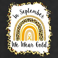 In September We Wear Gold Leopard Rainbow 11oz C Handle Ceramic Mug