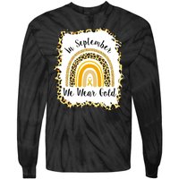 In September We Wear Gold Leopard Rainbow Tie-Dye Long Sleeve Shirt