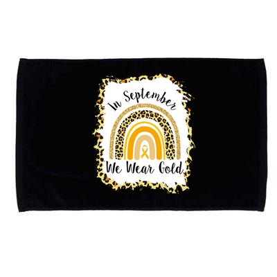 In September We Wear Gold Leopard Rainbow Microfiber Hand Towel