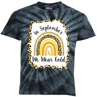 In September We Wear Gold Leopard Rainbow Kids Tie-Dye T-Shirt