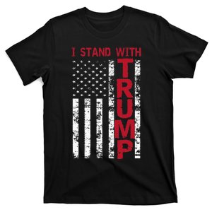 I Stand With Trump I Stand With America Cool Patriotic T-Shirt