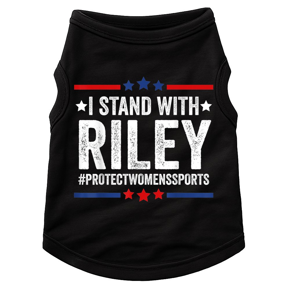 I Stand With Riley Gaines #ProtectWomensSports Doggie Tank