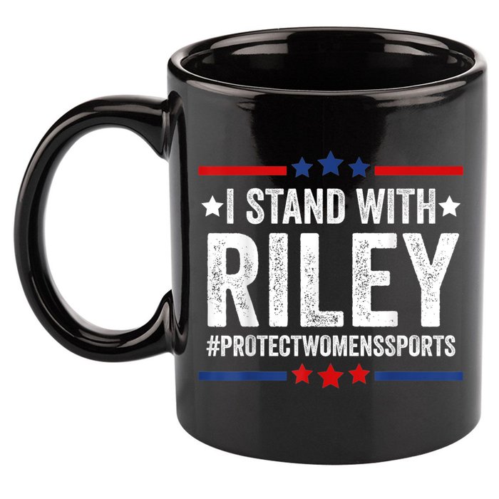 I Stand With Riley Gaines #ProtectWomensSports 11oz C Handle Ceramic Mug
