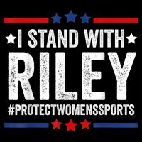 I Stand With Riley Gaines #ProtectWomensSports Flat Bill Trucker Hat