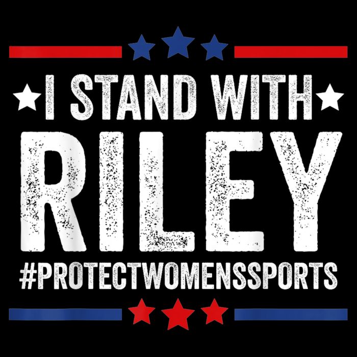 I Stand With Riley Gaines #ProtectWomensSports Flat Bill Trucker Hat