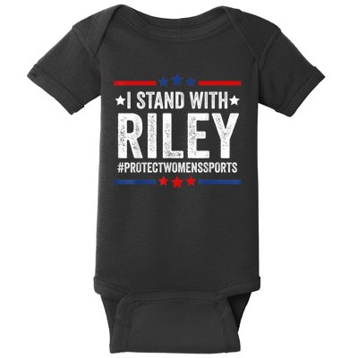 I Stand With Riley Gaines #ProtectWomensSports Baby Bodysuit