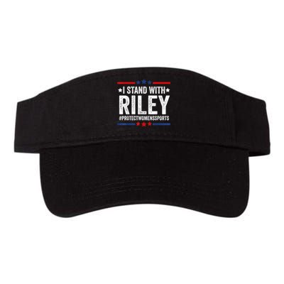 I Stand With Riley Gaines #ProtectWomensSports Valucap Bio-Washed Visor