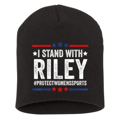 I Stand With Riley Gaines #ProtectWomensSports Short Acrylic Beanie