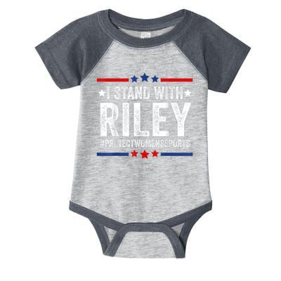 I Stand With Riley Gaines #ProtectWomensSports Infant Baby Jersey Bodysuit