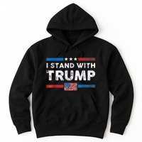 I Stand With Trump American Flag Hoodie