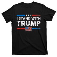 I Stand With Trump American Flag T-Shirt