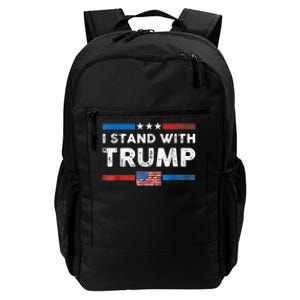 I Stand With Trump American Flag Daily Commute Backpack