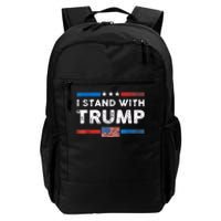 I Stand With Trump American Flag Daily Commute Backpack