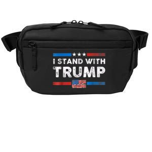 I Stand With Trump American Flag Crossbody Pack