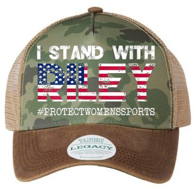 I Stand With Riley Gaines #ProtectWomensSports Legacy Tie Dye Trucker Hat