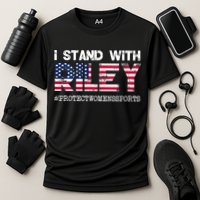 I Stand With Riley Gaines #ProtectWomensSports Cooling Performance Crew T-Shirt