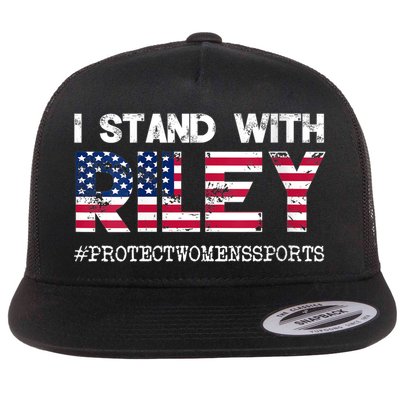 I Stand With Riley Gaines #ProtectWomensSports Flatbill Hat