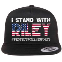 I Stand With Riley Gaines #ProtectWomensSports Flat Bill Trucker Hat
