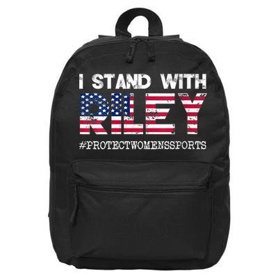 I Stand With Riley Gaines #ProtectWomensSports 16 in Basic Backpack