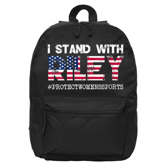 I Stand With Riley Gaines #ProtectWomensSports 16 in Basic Backpack