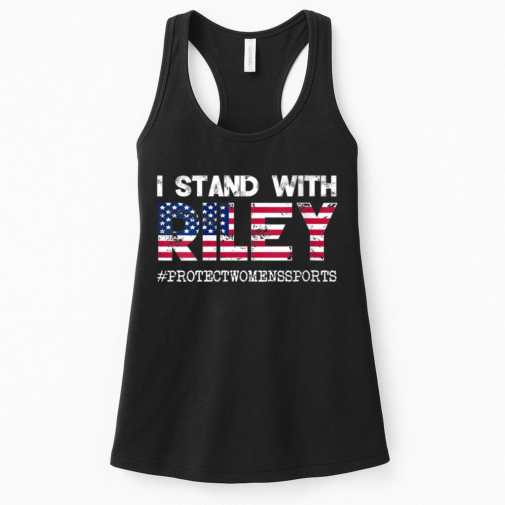 I Stand With Riley Gaines #ProtectWomensSports Womens Tank Top