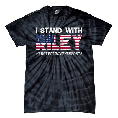 I Stand With Riley Gaines #ProtectWomensSports Tie-Dye T-Shirt