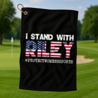 I Stand With Riley Gaines #ProtectWomensSports Golf Towel
