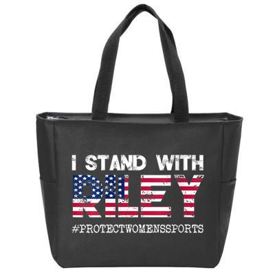 I Stand With Riley Gaines #ProtectWomensSports Zip Tote Bag