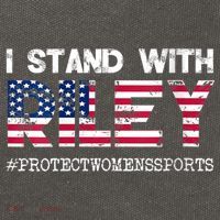 I Stand With Riley Gaines #ProtectWomensSports Cotton Canvas Backpack
