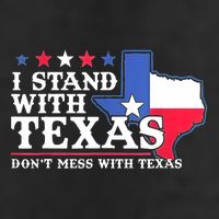 I Stand With Texas 2024 Don’T Mess With Texas Garment-Dyed Fleece Hoodie