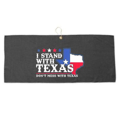 I Stand With Texas 2024 Don’T Mess With Texas Large Microfiber Waffle Golf Towel