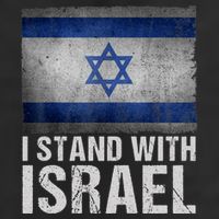 I Stand With Israel 7 Panel Mesh Trucker Snapback Hat