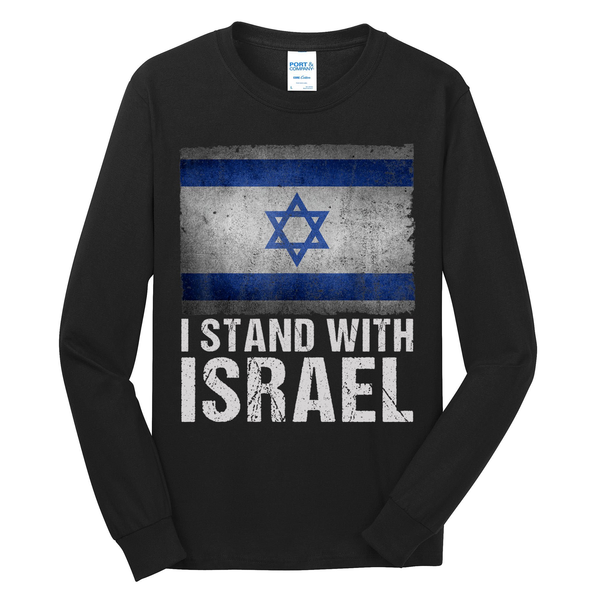 I Stand With Israel Tall Long Sleeve T-Shirt