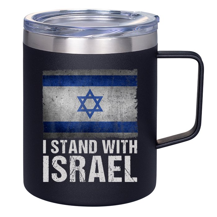 I Stand With Israel 12oz Stainless Steel Coffee Mug