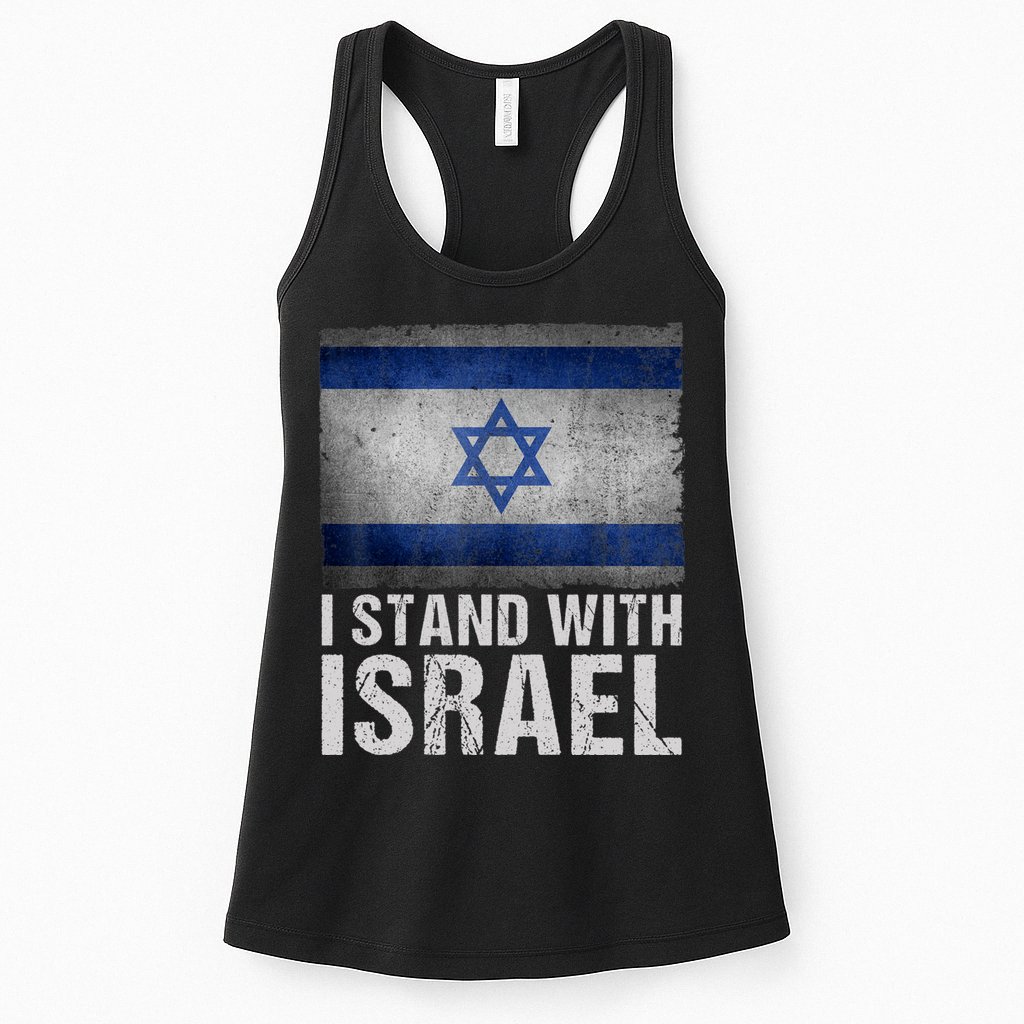I Stand With Israel Womens Tank Top