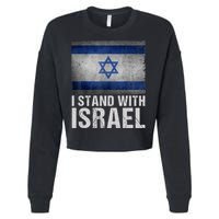I Stand With Israel Cropped Pullover Crew