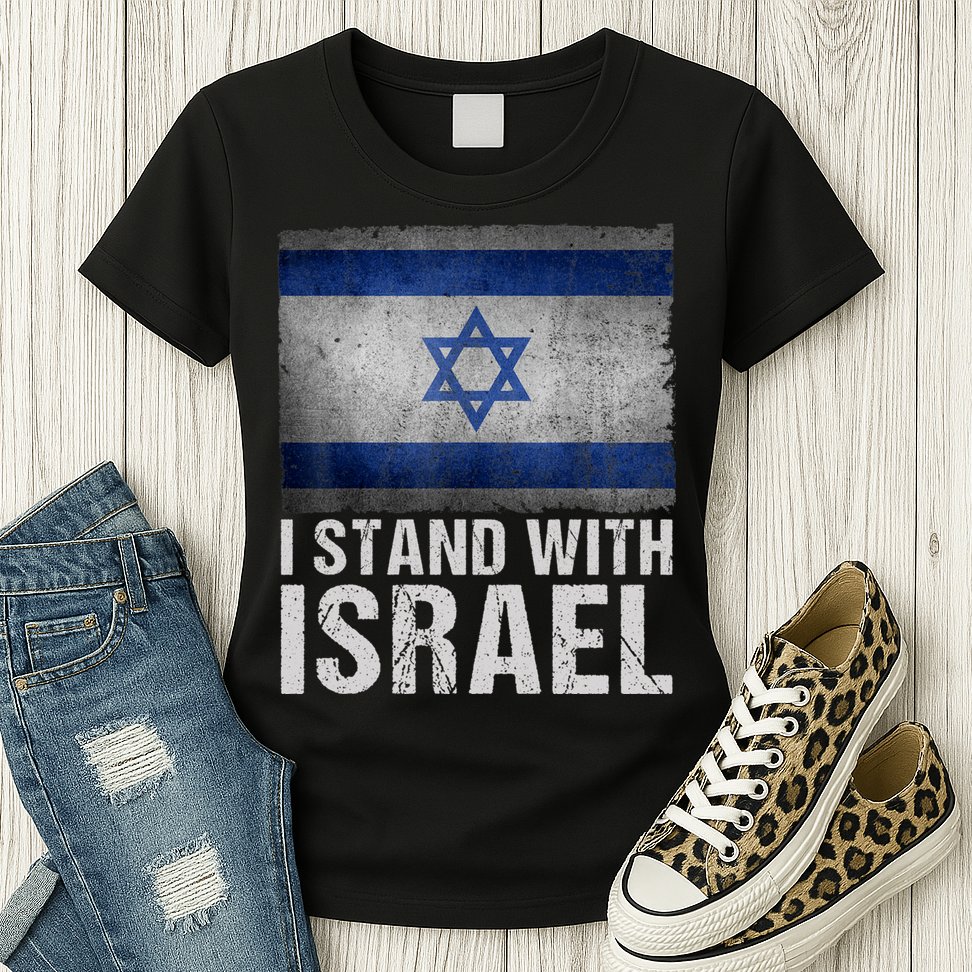 I Stand With Israel Womens T-Shirt